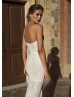 Strapless Sweetheart Beaded Lace Wedding Dress